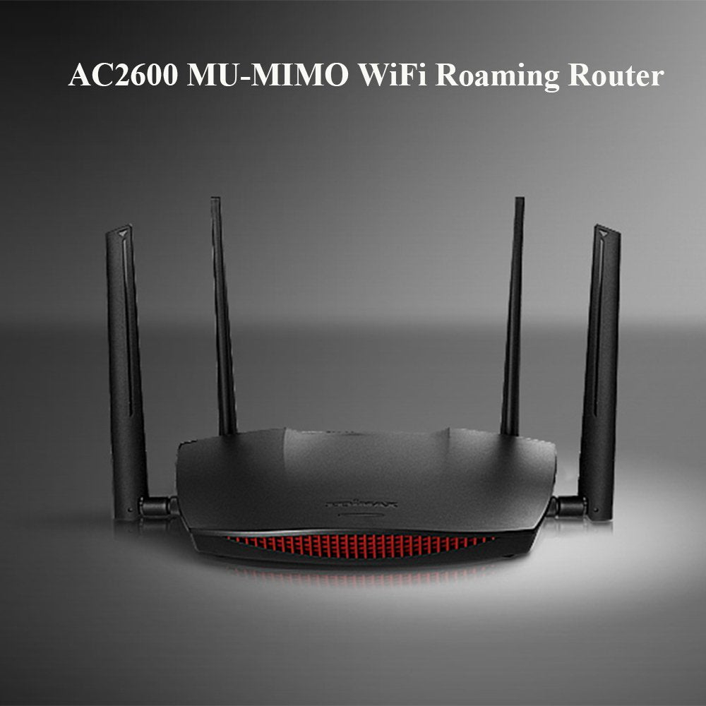 Edimax Gemini Smart Wi Fi 5 Ac2600 Gaming Router, Mu Mimo, Dual Band, Gigabit Ethernet, Ultra Long Range, Beam Forming, Smart Roaming Enabled (Rg21S)